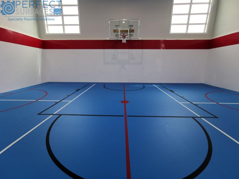 pad and pour urethane sports flooring