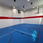 pad and pour urethane sports flooring