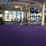 commercial gym turf purple