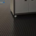 black coin shop floor polyvinyl