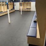 arena blue speckled rubber flooring