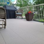 SnapGRID LX deck and patio interlocking tiles beige and black