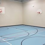 pad and pour urethane sports flooring