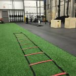 Solid Green athletic training turf