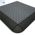 inddor and outdoor snap grid tile with edge ramp