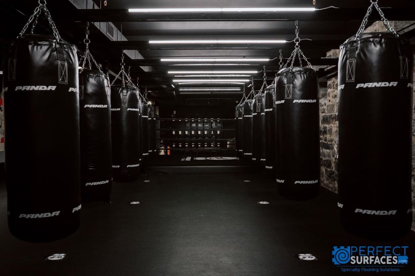 VersaTREAD Rubber Flooring for Boxing Practice Room