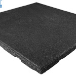 black rubber tile indoor and outdoor high impact