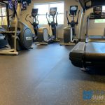 grey speckled rubber mats for cardio equipment