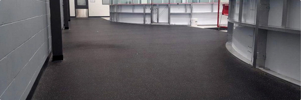 Hockey arena flooring rubber rolls