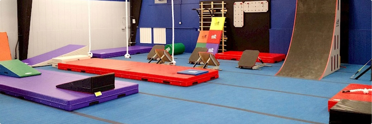 Indoor gymnastics facility