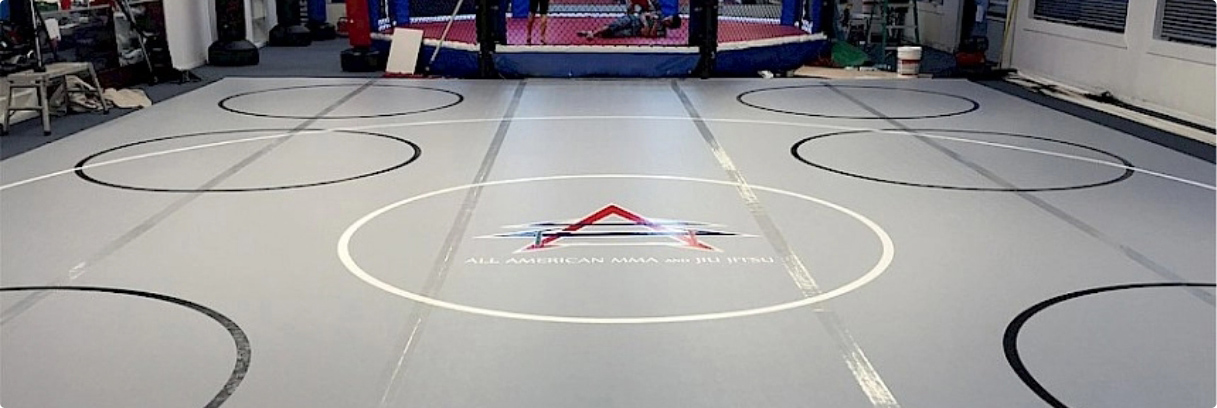 Mixed martial arts mat flooring