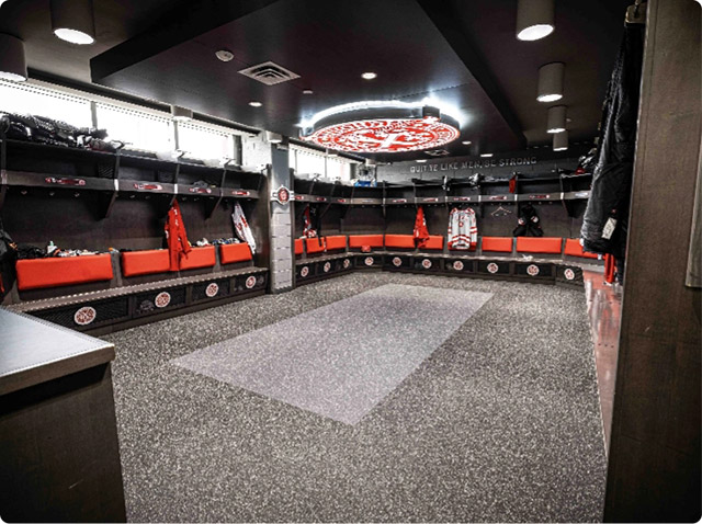 Rubber Locker room Flooring