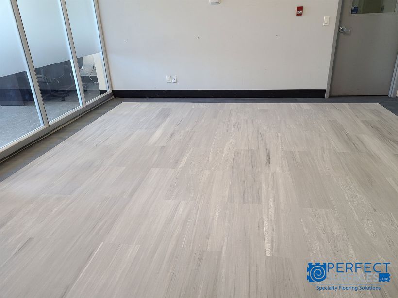 Office Wood-look Rubber Flooring